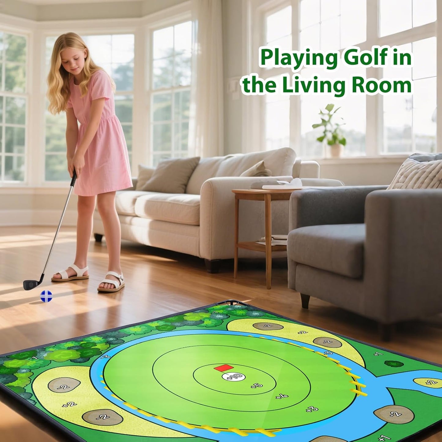 70"x70" Golf Chipping Game Practice