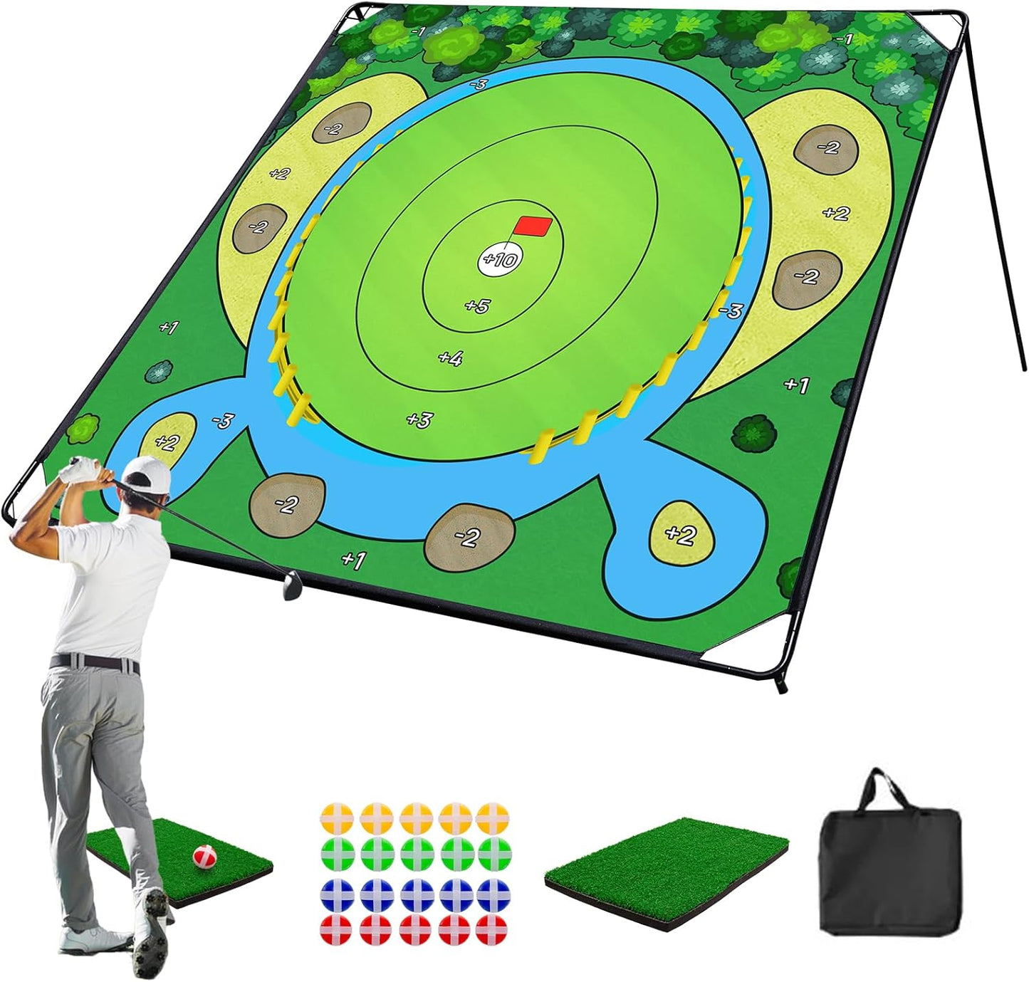 70"x70" Golf Chipping Game Practice